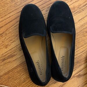 Women's Black Suede Loafers